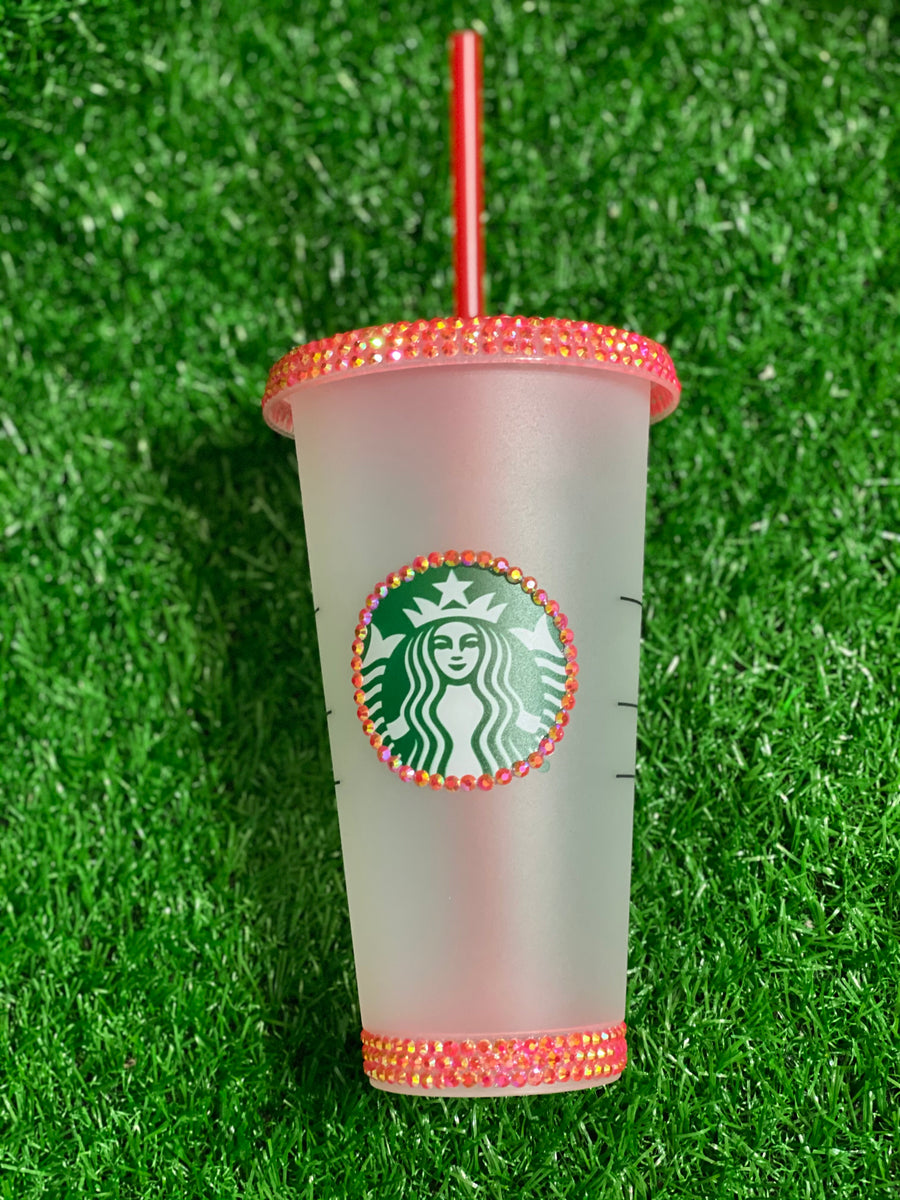 Starbucks Bling Red Cold Cup – Dazzle Design Diva Inc.