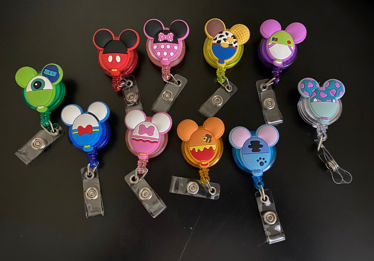 Disney Halloween Mickey & Minnie ID Badge Reel, Badge Holder